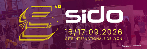 Bannière du salon SIDO 2026, les 16 et 17 septembre à la Cité Internationale de Lyon