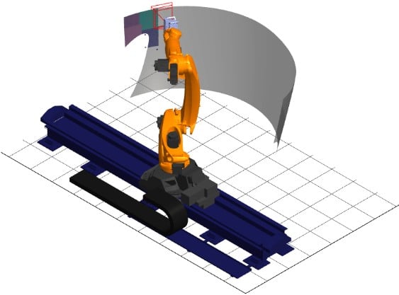 Simulation de visibilité d’un système de vision dans le module Vision d’AppRob Offline